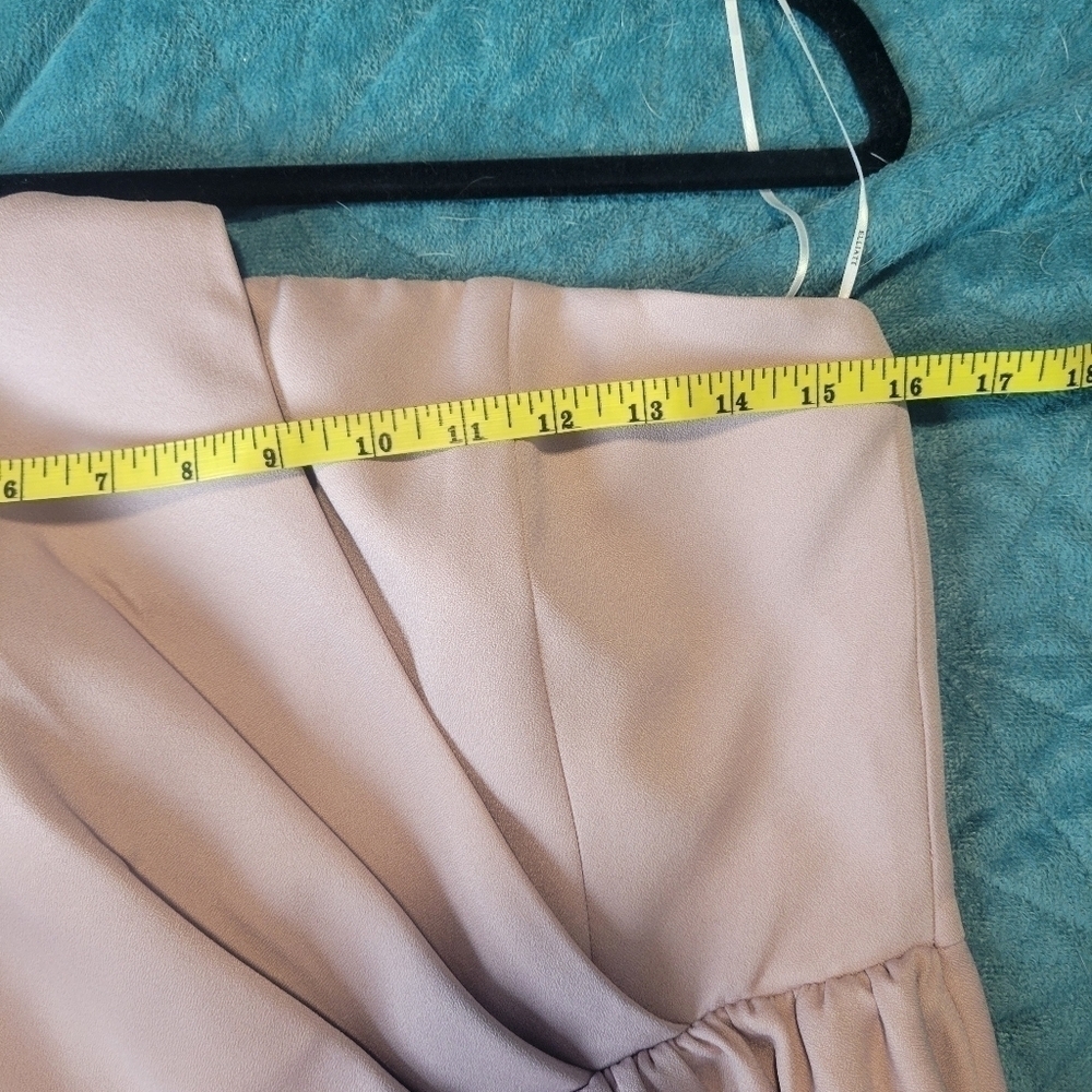 Elliatt Reception Cascade Ruffle Strapless Asymmetric in Iris-Size Small - Picture 7 of 17